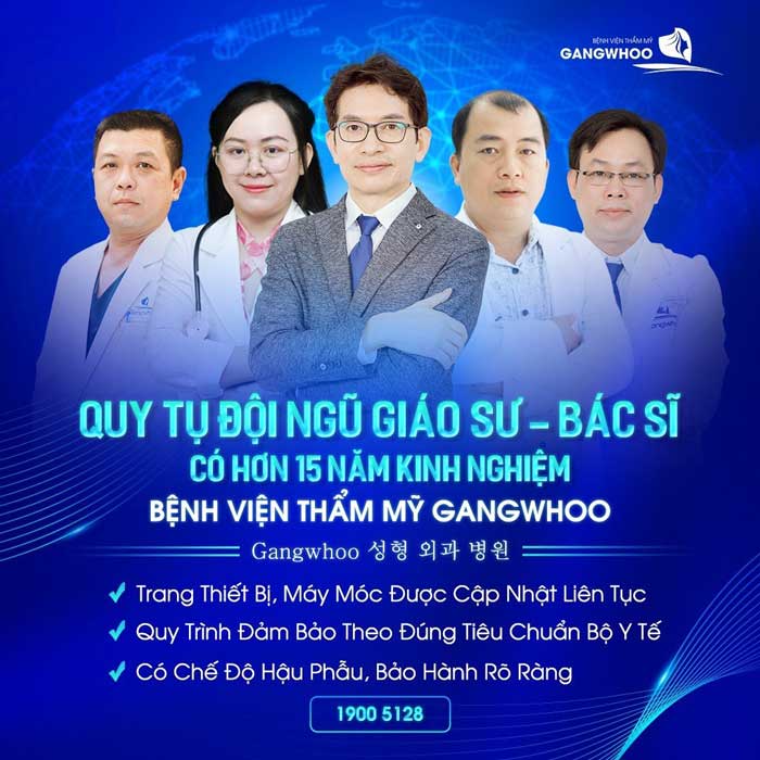 Gangwhoo quy tụ đội ngũ giáo sư - bác sĩ hơn 15 năm kinh nghiệm