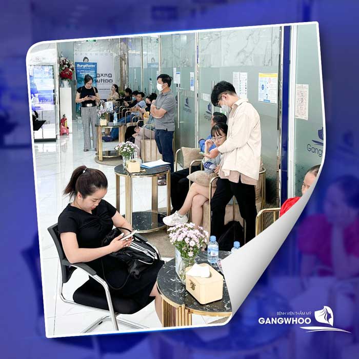 Hình ảnh khách hàng đến làm đẹp tại BVTM Gangwhoo