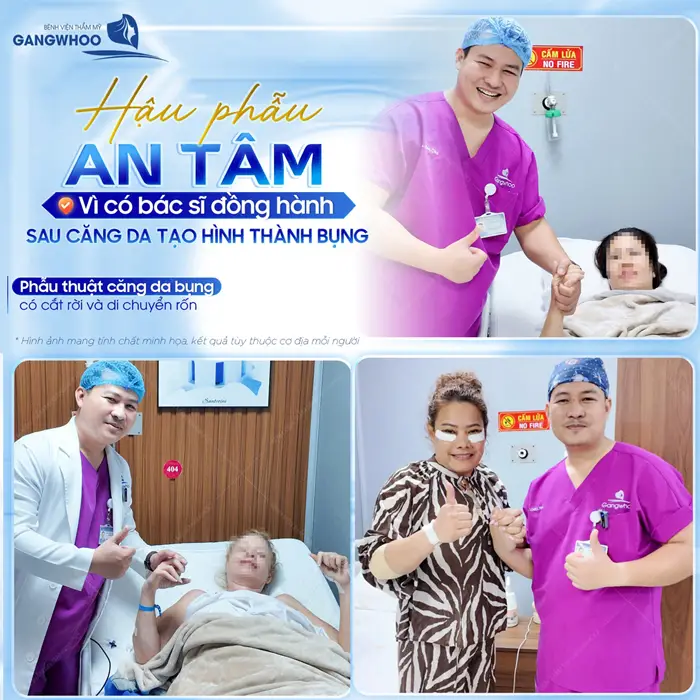 Phẫu Thuật Căng Da Bụng Là Gì? Trường Hợp Nào Nên Và Không Nên Thực Hiện 15 Hậu phẫu an tầm vì có bác sĩ đồng hành sau căng da bụng tạo hình thành bụng tại BVTM Gangwhoo