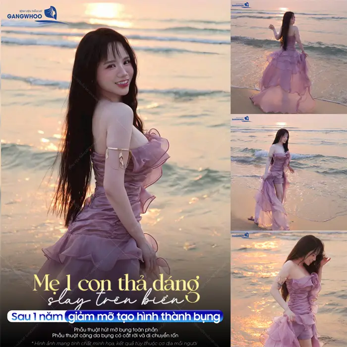 Mẹ 1 con thả dáng đẹp siêu Slay trên biển sau 1 năm giảm mỡ tạo hình thành tự tin khoe eo thon với đường cong đẹp xuất sắc