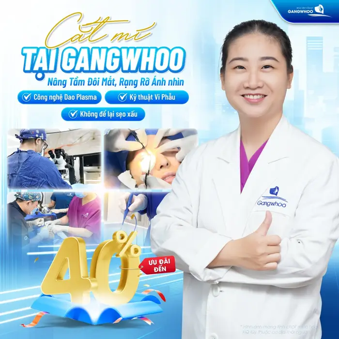Cắt mí tại BVTM Gangwhoo nâng tầm đôi mắt đẹp đầy rạng rỡ cuốn hút ánh nhìn