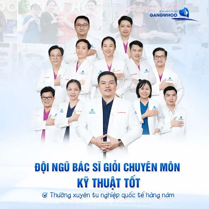 Đội ngũ bác sĩ giỏi chuyên môn với kỹ thuật và tay nghề tốt thường xuyên tu nghiệp quốc tế hàng năm 