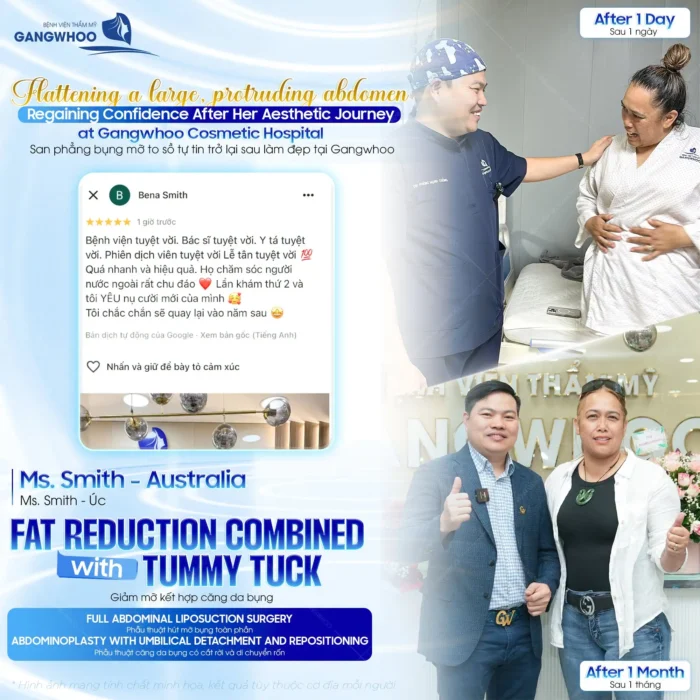Feedback của khách hàng chính là minh chứng rõ nhất cho chất lượng và dịch vụ tại bệnh viện thẩm mỹ Gangwhoo 