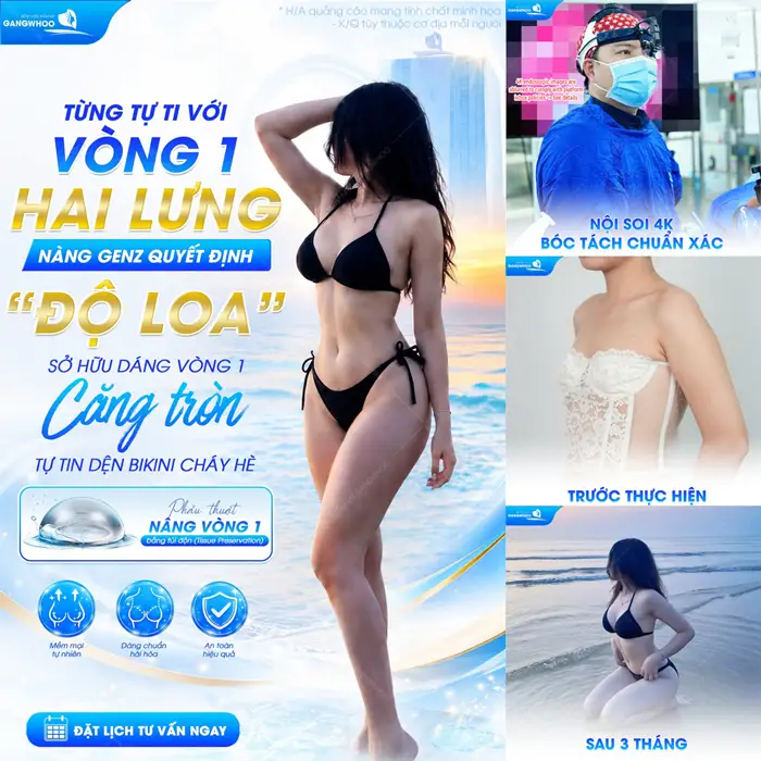 Địa Chỉ Nâng Ngực Dành Cho Việt Kiều Uy Tín Tại TPHCM 4 Tạm biệt vòng 1 2 lưng nàng GenZ "độ loa" khoe vóc dáng đẹp căng tròn tự tin diện bikini nâng vòng 1 thêmquyến rũ
