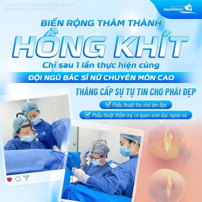 Biến rộng thâm thành hồng khít chỉ sau 1 lần thực hiện cùng đội ngũ bác sĩ nữ chuyên môn cao