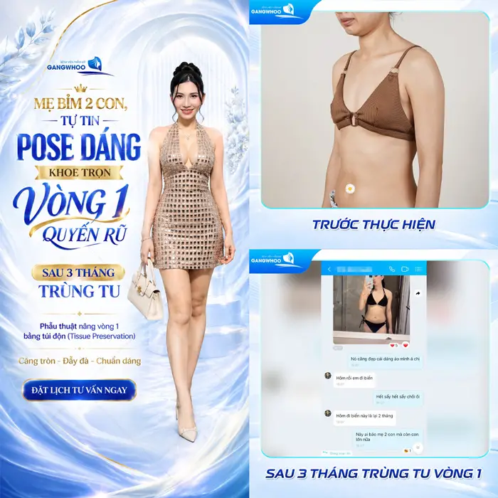 Mẹ bỉm 2 con tự tin Pose dáng khoe vòng 1 đẹp quyến rũ sau tháng đã thăng hạng