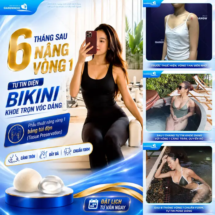 6 tháng sau ânng vòng 1 tự tiên diện bikini khoe trọn vóc dáng vòng 1 đẹp thăng hạng đầy xuất sắc