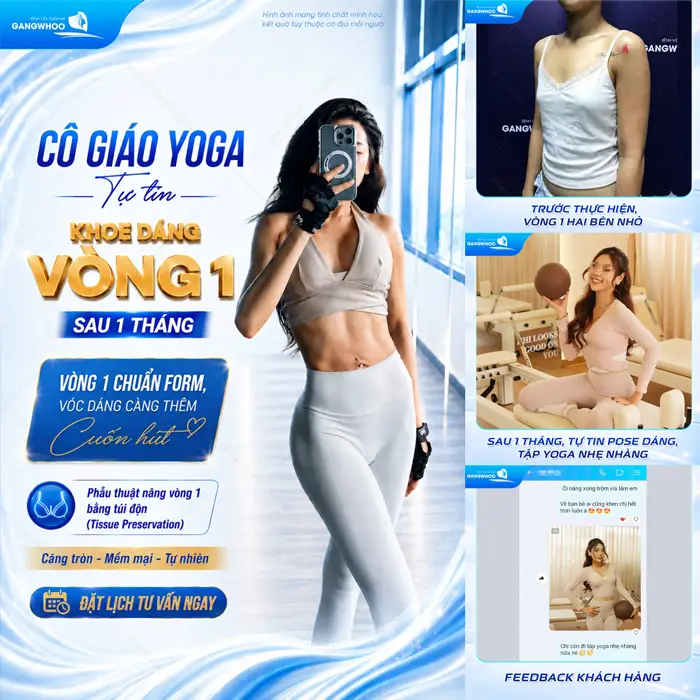 Cô giáo Yoda tự tin khoe dáng vòng 1 cực sexy và cuốn hút sau 1 tháng trùng tu vòng 1 tại BVTM Gangwhoo