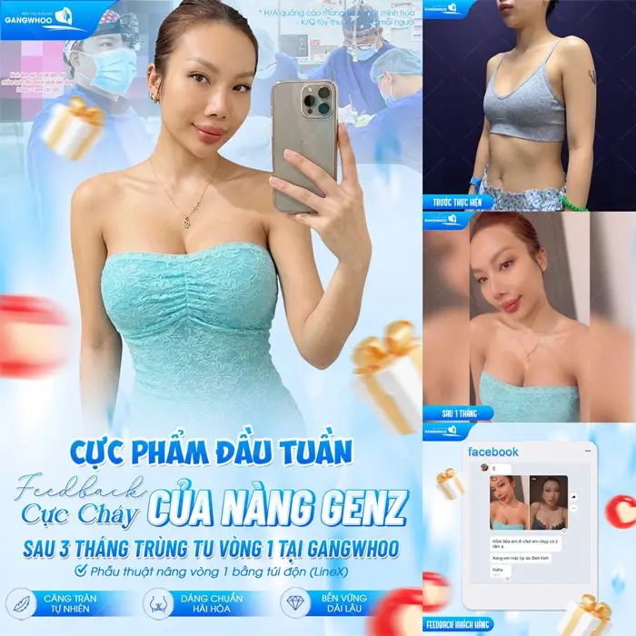 Kết quả sau 3 tháng trùng tu vòng 1 tại Gangwhoo vóc dáng đẹp cực phẩm và đầy quyến rũ