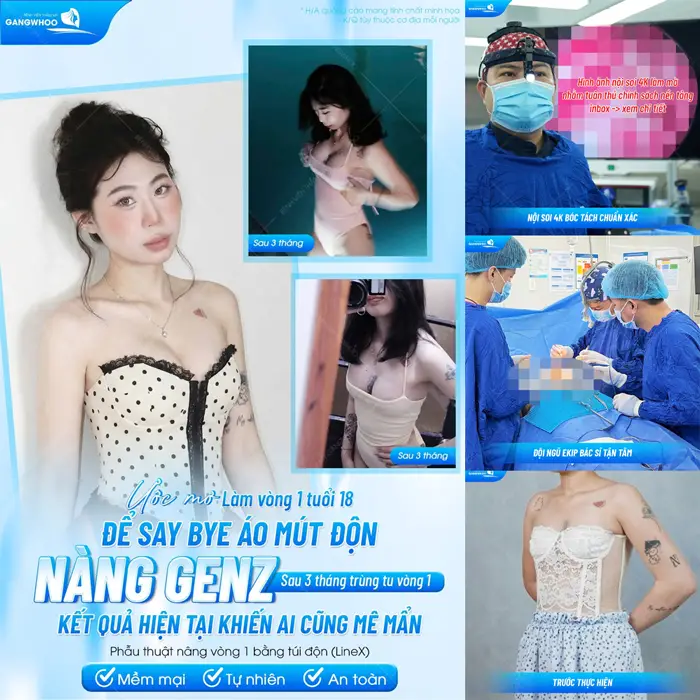 Nâng cấp vòng 1 tôn đường cong quyến rũ cho body đẹp xuất sắc và quyến rũ ở tuổi 18