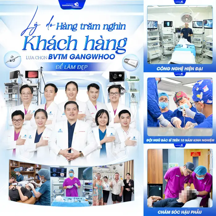 Lý do khách hàng tin tưởng lựa chọn bệnh viện thẩm mỹ Gangwhoo là địa chỉ làm đẹp uy tín và chuyên nghiệp