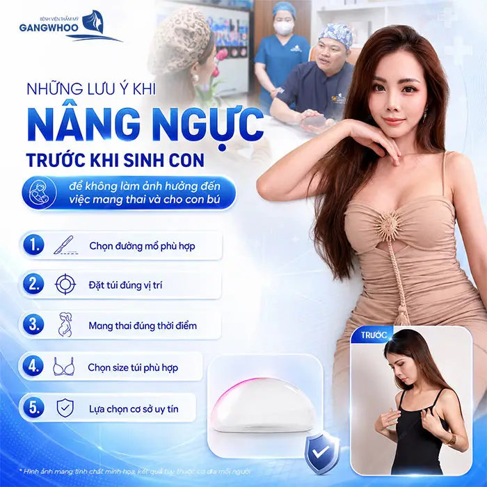 Nâng Ngực Có Sinh Con Được Không? Bao Lâu Được Mang Thai?