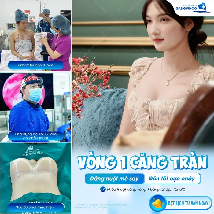 Nâng ngực túi LineX nhanh chóng, an toàn, dáng đẹp chuẩn đón Tết