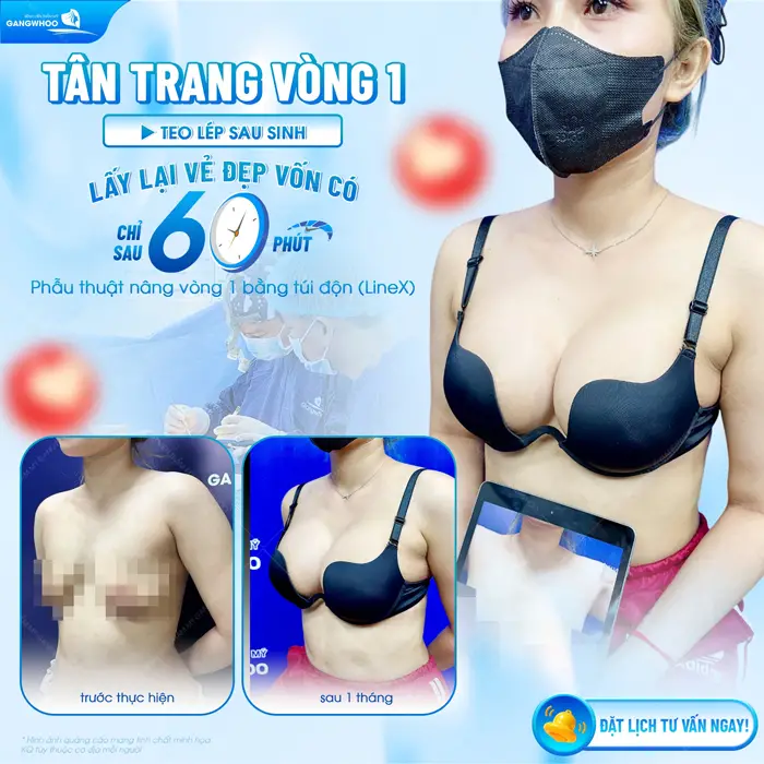 Tân trang vòng 1 teo lép sau sinh lấy lại vẻ đẹp vốn có chỉ sau 60 phút thực hiện