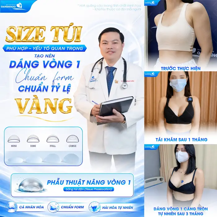 Nâng ngực tại địa chỉ uy tín và chọn đúng size ngực phù hợp tôn lên vóc dáng đẹp chuẩn form diện mạo thêm hài hòa và cuốn hút