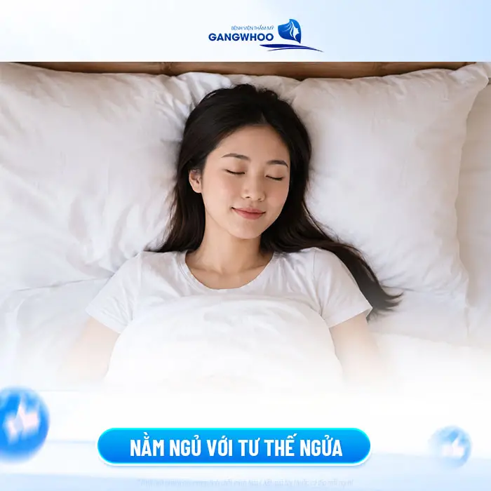 Bảng Giá Cấy Mỡ Mặt Mới - Tại Bệnh Viện Thẩm Mỹ Gangwhoo 3 Nên nằm ngủ với tư thế nằm ngửa sau khi thực hiện thủ thuật cấy mỡ má