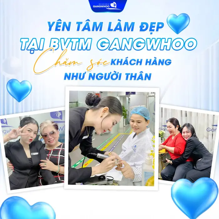 Dịch vụ thẩm mỹ trả góp có tốt không? 5 Khách hàng yên tâm làm đẹp tại BVTM Gangwhoo với sự chăm sóc tận tâm như người thân trong nhà