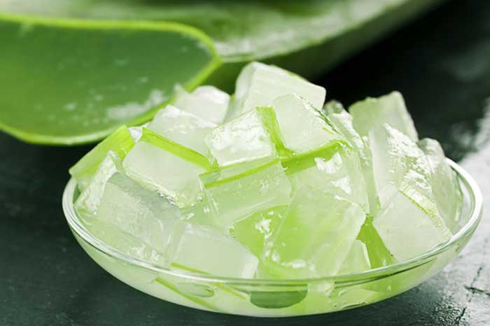 Aloe - an ingredient used to make masks for pitted scars