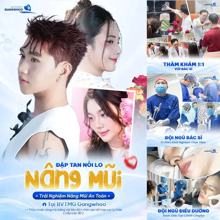 Nâng mũi an toàn tại BVTM Gangwhoo nhan sắc thăng hạng, diện mạo thêm rạng rỡ sau phẫu thuật 
