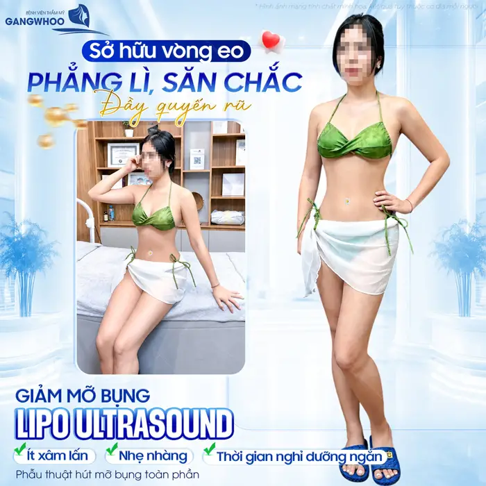 Sở hữu vòng eo phẳng lì, săn cahức đầy quyến rũ sau giảm mỡ bụng Lipo Ultrasound
