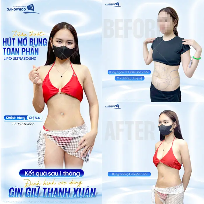 Kết quả sau 1 tháng thực hiện định hình vóc dáng tự tin với thanh xuân đầy rạng rỡ