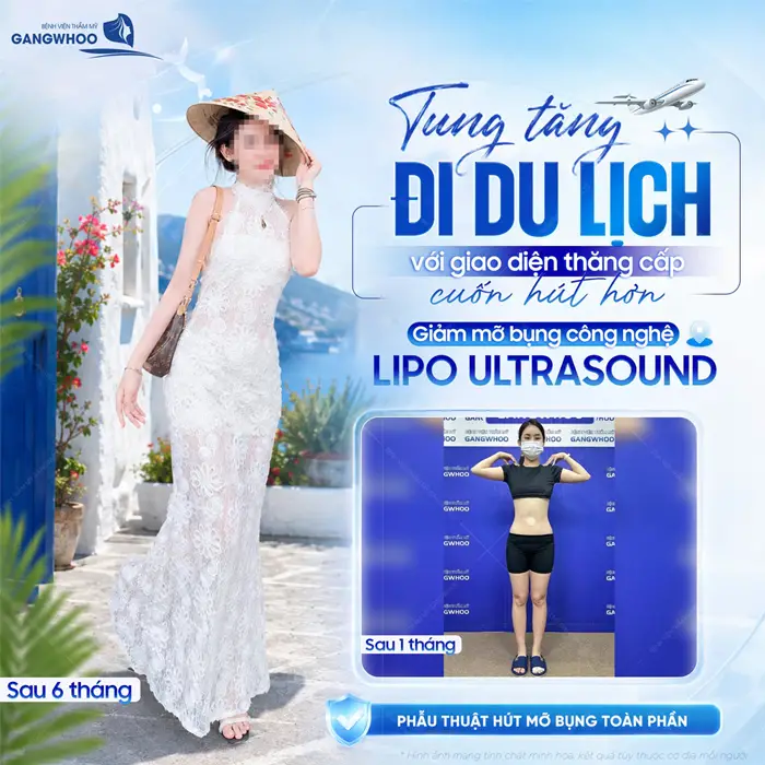 Vì Sao Hút Mỡ Bụng Thất Bại? Nguyên Nhân Dẫn Đến Thất Bại 3 Tung tăng du lịch với giao diện thăng cấp thêm cuốn hút hơn sau giảm mỡ bụng Lipo Ultrasound