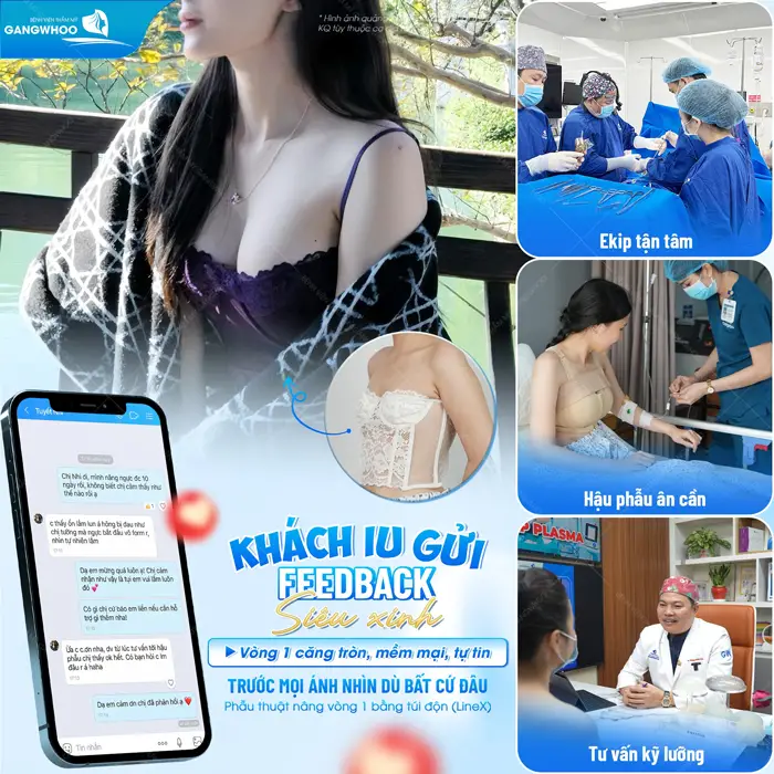 Nâng cấp vòng 1 an toàn và tròn đẹp cho mẹ bỉm sau sinh đẹp tự nhiên và căng dầy xuất sắc