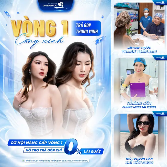 Vòng 1 căng xinh trả góp thông minh cơ hội nâng cấp vòng 1 ưu đãi cực hấp dẫn