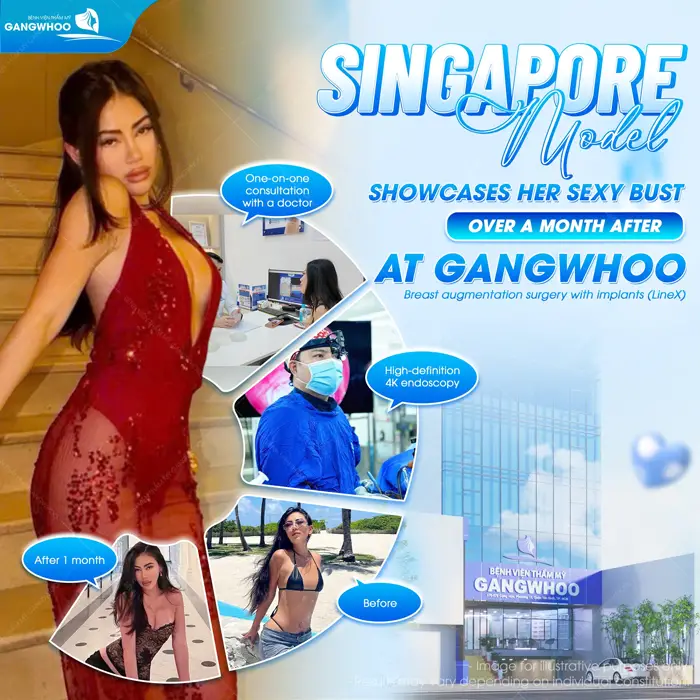 Mẫu ảnh Model đến từ Singapore tự tin show vòng 1 đẹp xuất sắc tôn tạo vòng 1 đầy hấp sau 1 tháng thực hiện 