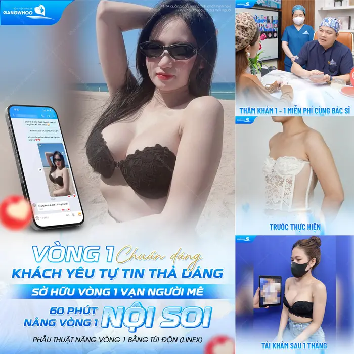 Vòng 1 đẹp chuẩn dáng khách hàng tự tin thả dáng với vòng 1 đẹp xuất sắc sau 60 phút đã hoàn toàn khác biệt