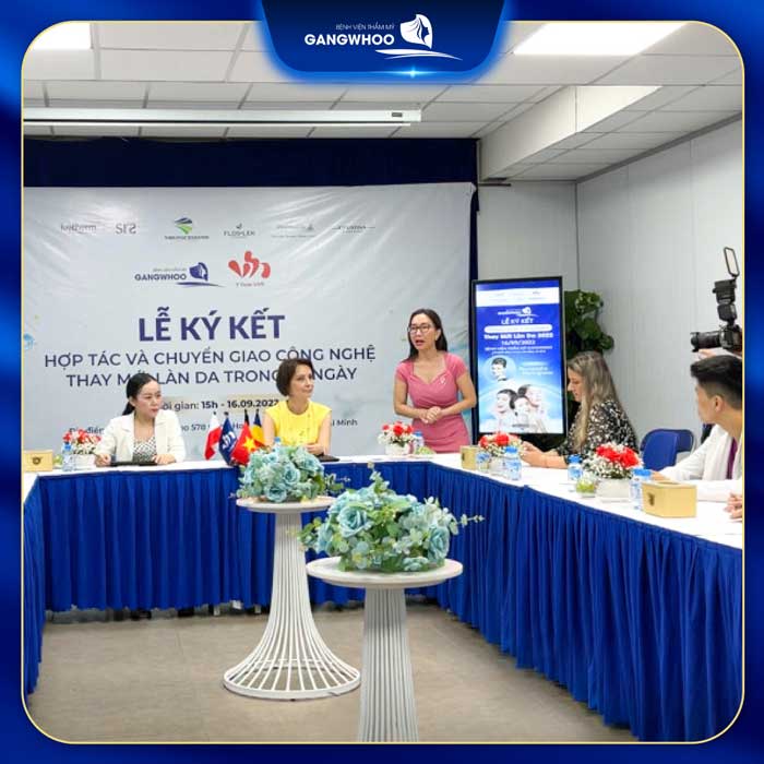 ự kiện ký kết chuyển giao công nghệ SPN6 tại bệnh viện thẩm mỹ Gangwhoo