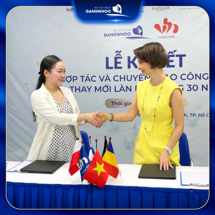 ự kiện ký kết chuyển giao công nghệ SPN6 tại bệnh viện thẩm mỹ Gangwhoo