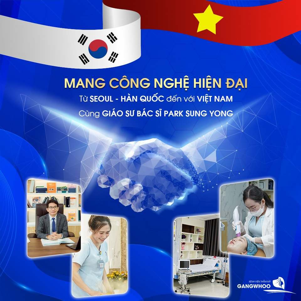 Bệnh viện thẩm mỹ Gangwhoo sở hữu các công nghệ làm đẹp hiện đại
