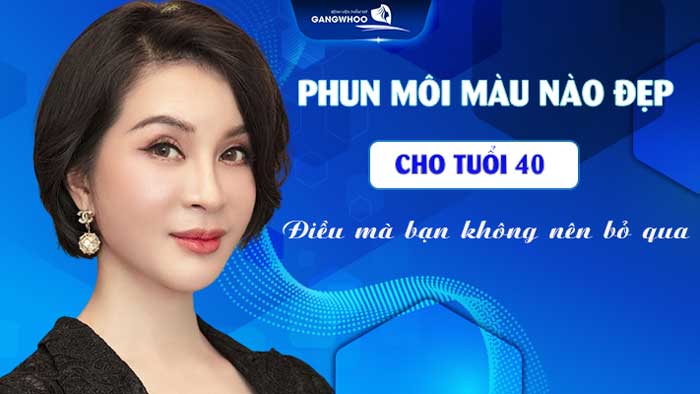 Phun môi màu nào đẹp cho tuổi 40