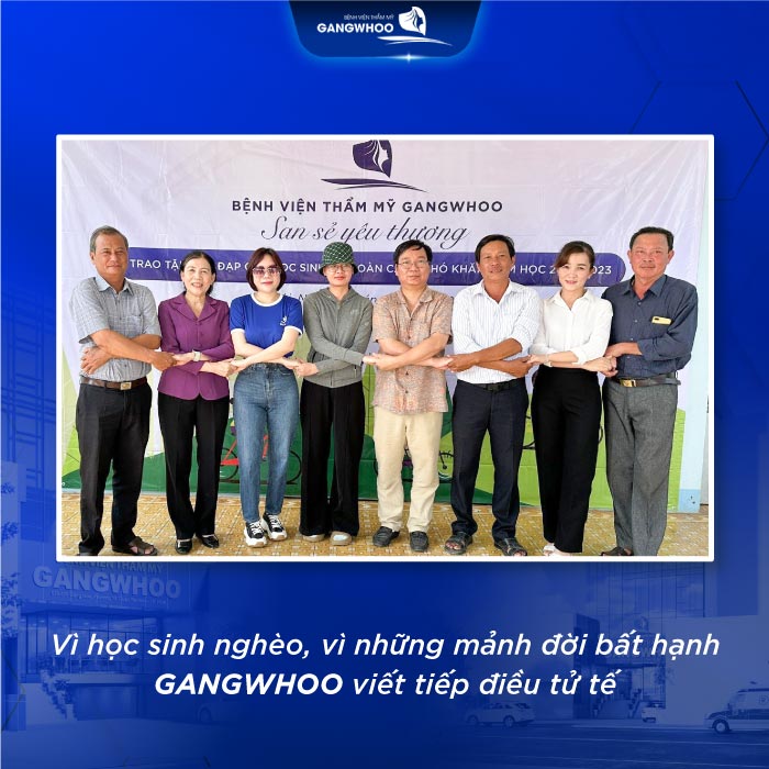Bệnh viện Gangwhoo Vượt 200Km Trao Xe Đạp Cho Học Sinh Nghèo Tà Lài