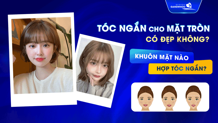 Tóc ngắn cho mặt tròn