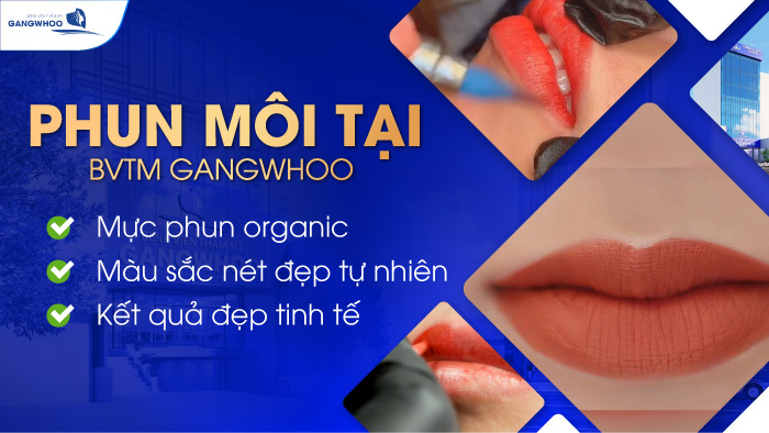 Phun môi màu hồng cánh sen