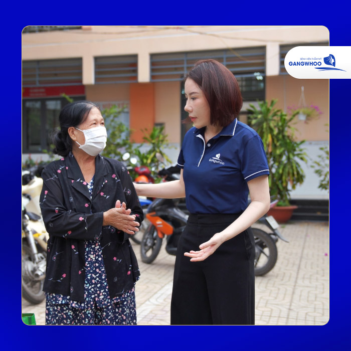 gangwhoo trao qua binh chanh