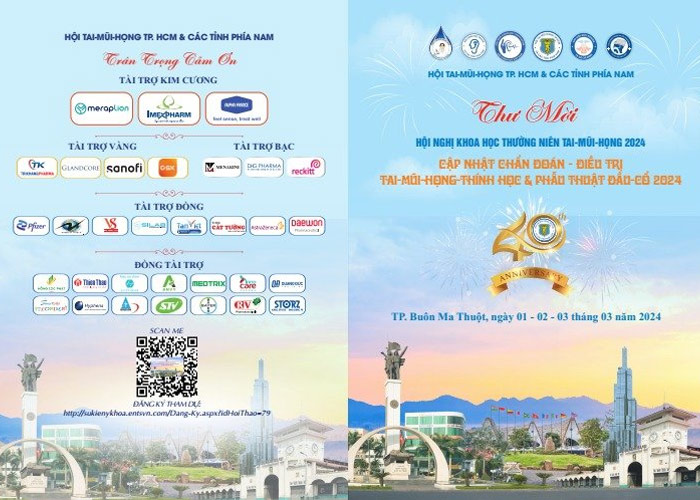 BVTM Gangwhoo Nhận Lời Mời Tham Gia Hội Nghị Khoa Học Thường Niên Tai - Mũi - Họng 2024 7 Thư mời từ ban tổ chức hội nghị