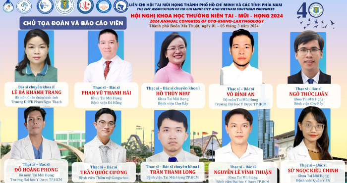 BVTM Gangwhoo Nhận Lời Mời Tham Gia Hội Nghị Khoa Học Thường Niên Tai - Mũi - Họng 2024 6 Bác sĩ Gangwhoo tham gia báo cáo tại hội nghị Tai -Mũi - Họng TP.HCM 2024