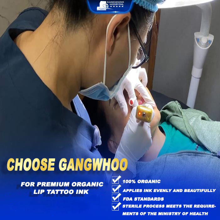 Organic Lip Tattoo Ink at Gangwhoo Cosmetic Hospital: Does It Color Quickly? How Is It Different from Inorganic Ink? 3 Organic Lip Tattoo Ink at Gangwhoo Cosmetic Hospital