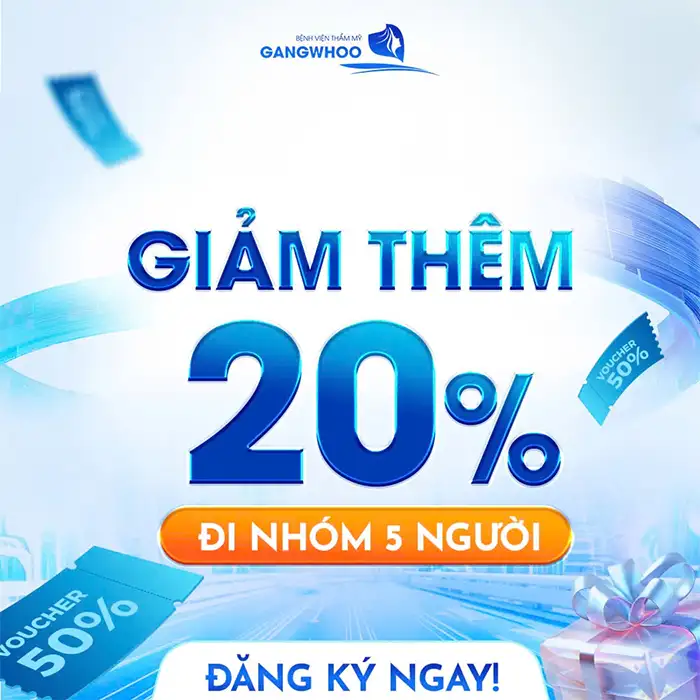 giam 20 khi di nhom 5 nguoi