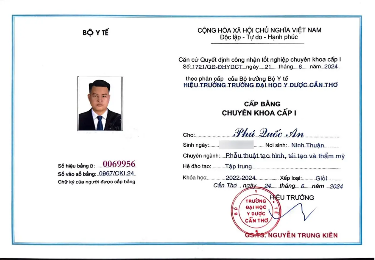 Bác sĩ Phú Quốc An - Bác Sĩ Chuyên Khoa Tạo Hình Bụng, Ngực Mông Và Nam Khoa 3 chuyen khoa 1