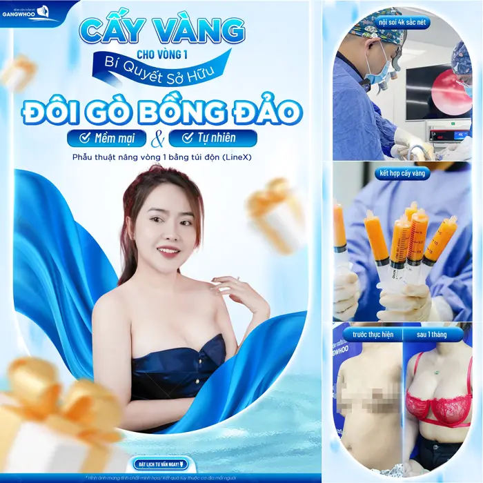 Phẫu thuật nâng vòng 1 bằng túi độn bí quyết cho vòng 1 căng đầy, quyến rũ và hấp dẫn ánh nhìn