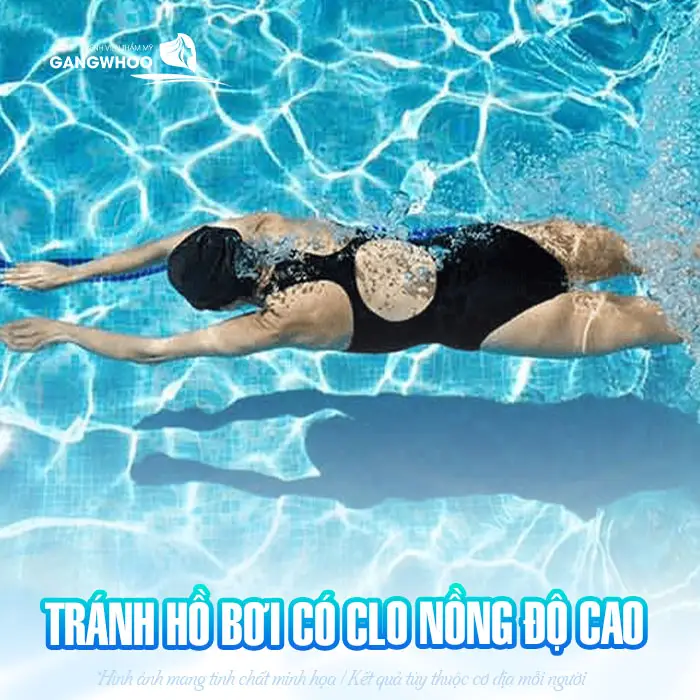 Nâng Mũi Bao Lâu Đi Bơi Được? Những Lưu Ý Khi Đi Bơi 3 Tránh hồi bơi có Clo nồng độ cao