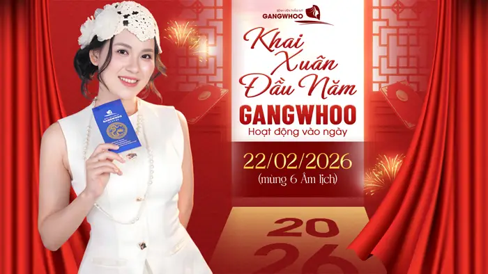 Gangwhoo Thông Báo Lịch Làm Việc Tết 2026: Mở Ra Cơ Hội Làm Đẹp Cuối Năm Nhiều Ưu Đãi Lớn