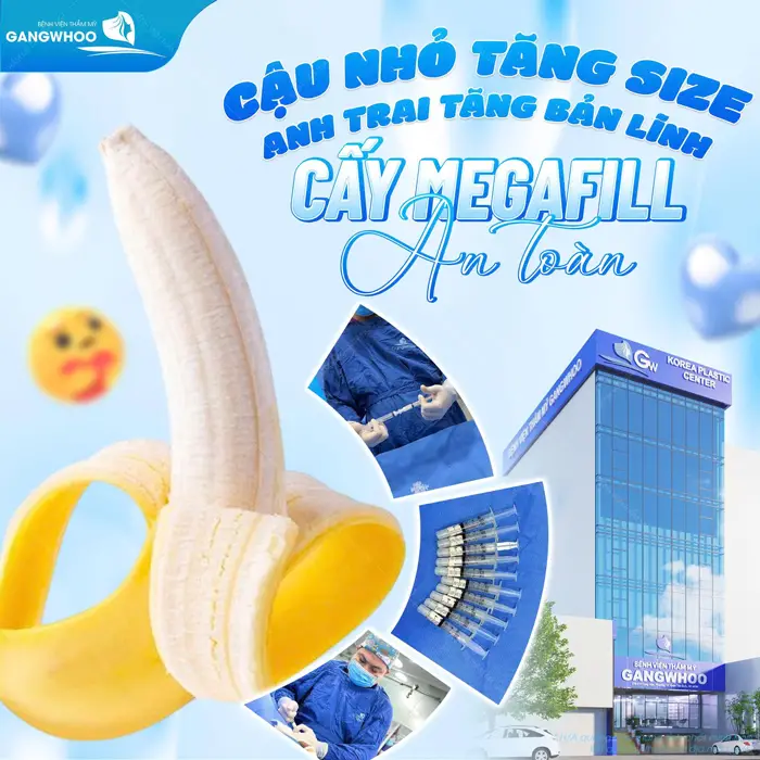 Cậu nhỏ tăng size anh trai tăng bản lĩnh với phương pháp cấy mỡ Megafill an toàn và hiệu quả dài lâu