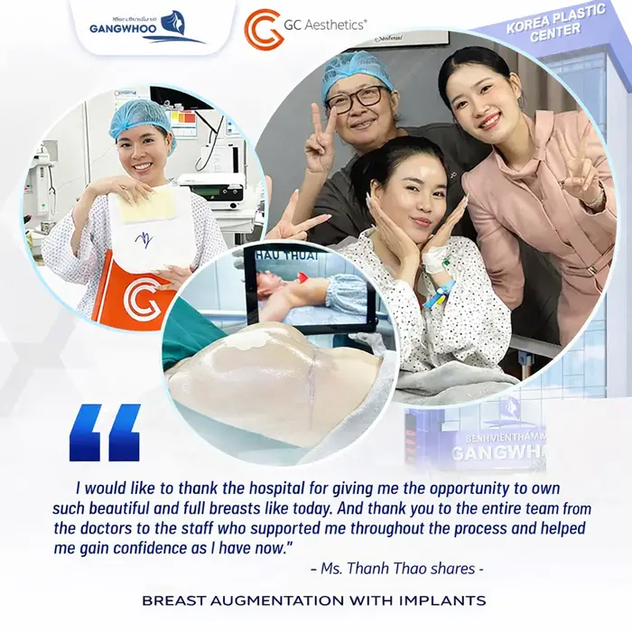 She expressed gratitude to the hospital