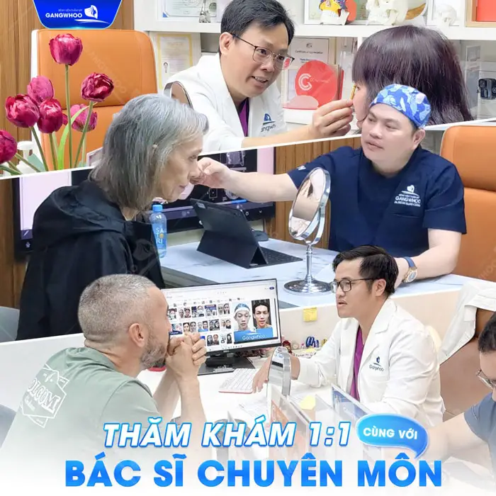 Thăm khám 1:1 cùng với bác sĩ chuyên môn