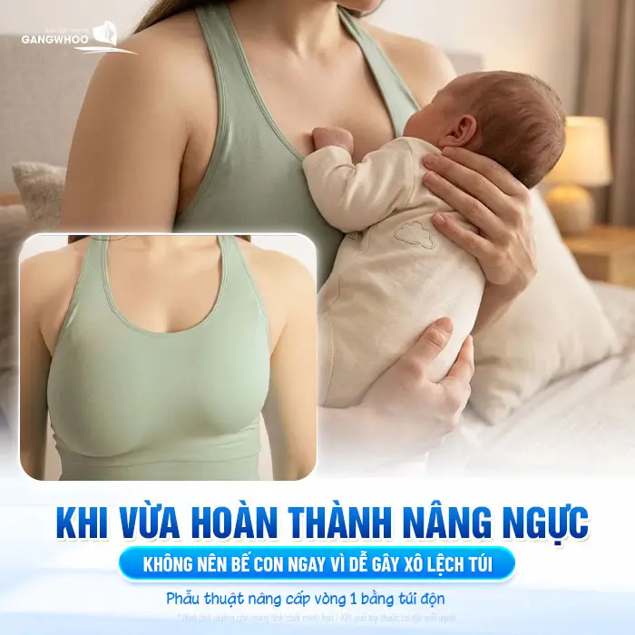 Nâng Ngực Bao Lâu Thì Bế Con Được? Hướng Dẫn Bế Con An Toàn